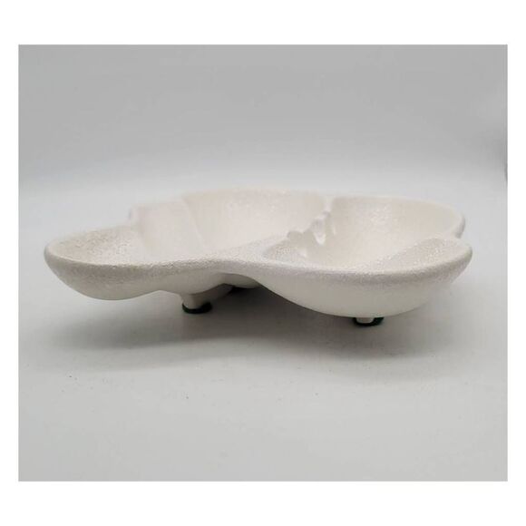 Vintage Midcentury Glam Royal Haeger White Volcanic Textured Footed Ashtray - Picture 3 of 5